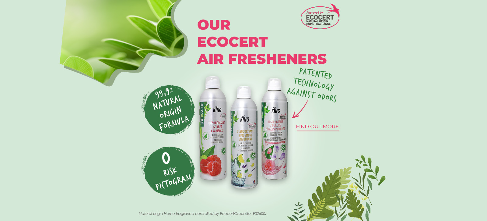 Désodorisants Ecocert King Sico