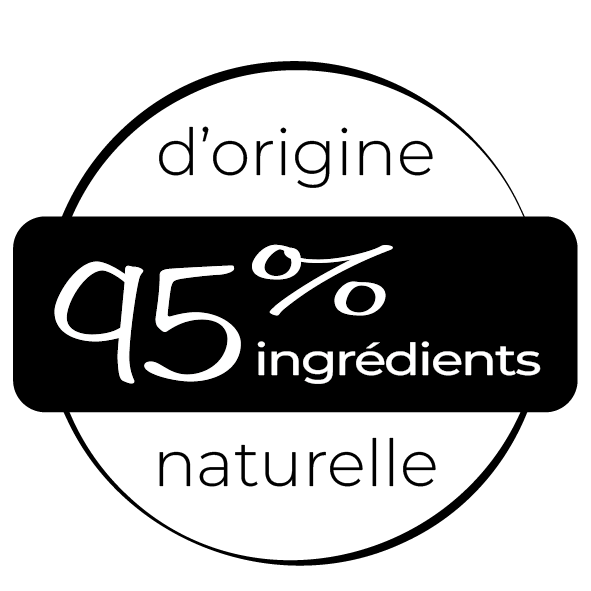 Over 95 % naturally-derived ingredients symbol