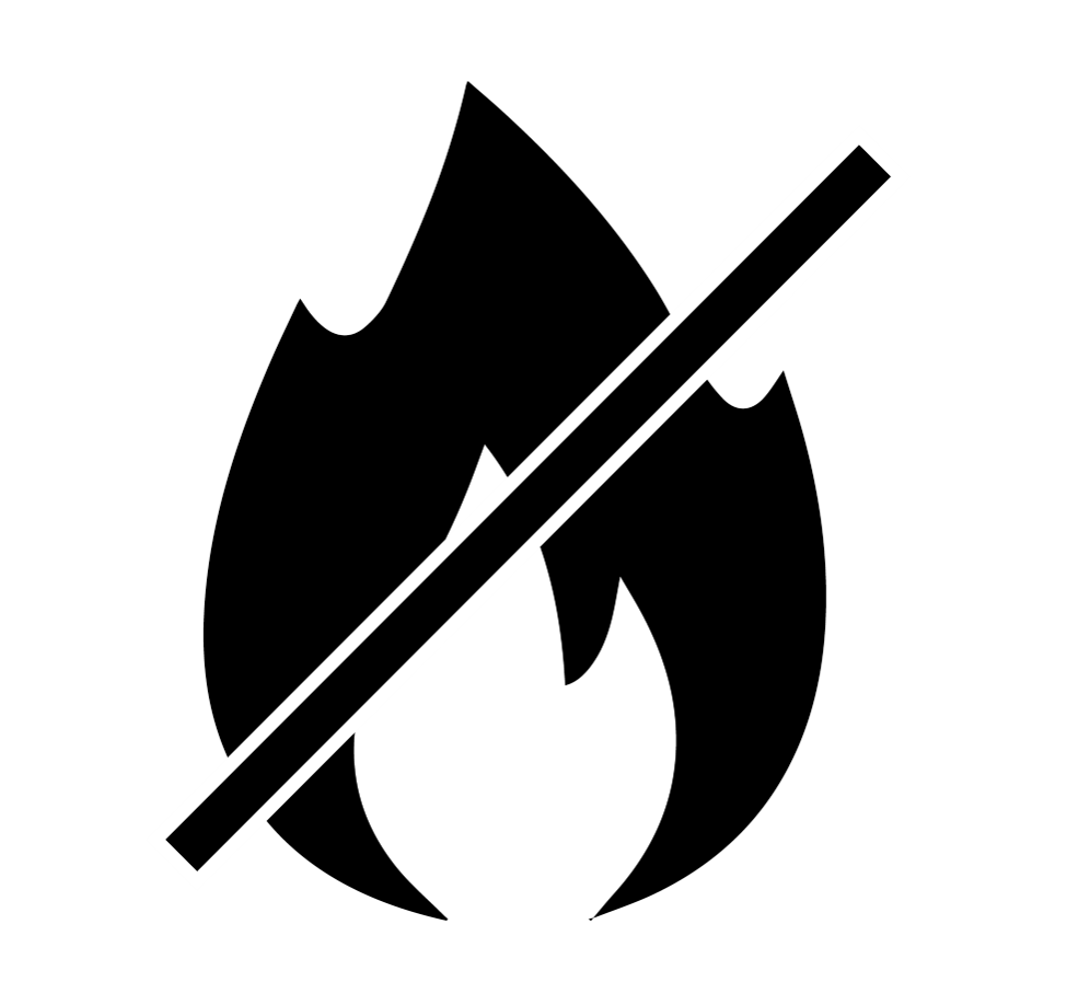 Non-flammable symbol