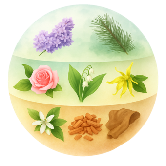 PlanetCaps fragrance pyramid